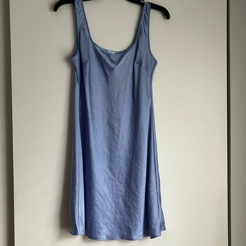 Wilfred periwinkle color slip dress